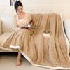 New Carved Velvet Warm Autumn Winter Blanket for Bed Soft Fluffy Sofa Blankets Warmth Cozy Coral Flannel Sofa Cover Blanket Nap