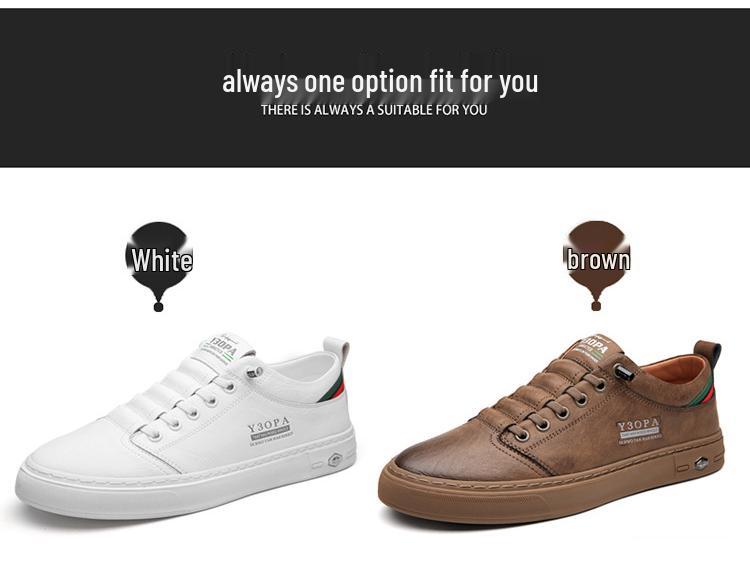 Scarpe da Uomo Basse in Tela Bianca Slip-On - Tendenza Autunnale