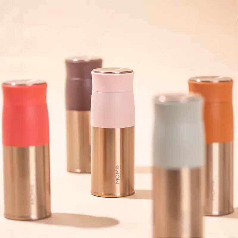 MOMOCONCEPT Portable Insulated Glass Tea Infuser Bottle