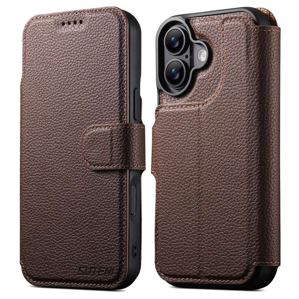 iPhone 17 Pro Magnetische Klapphülle mit Kartenfach & Kabellosem Ladeständer
