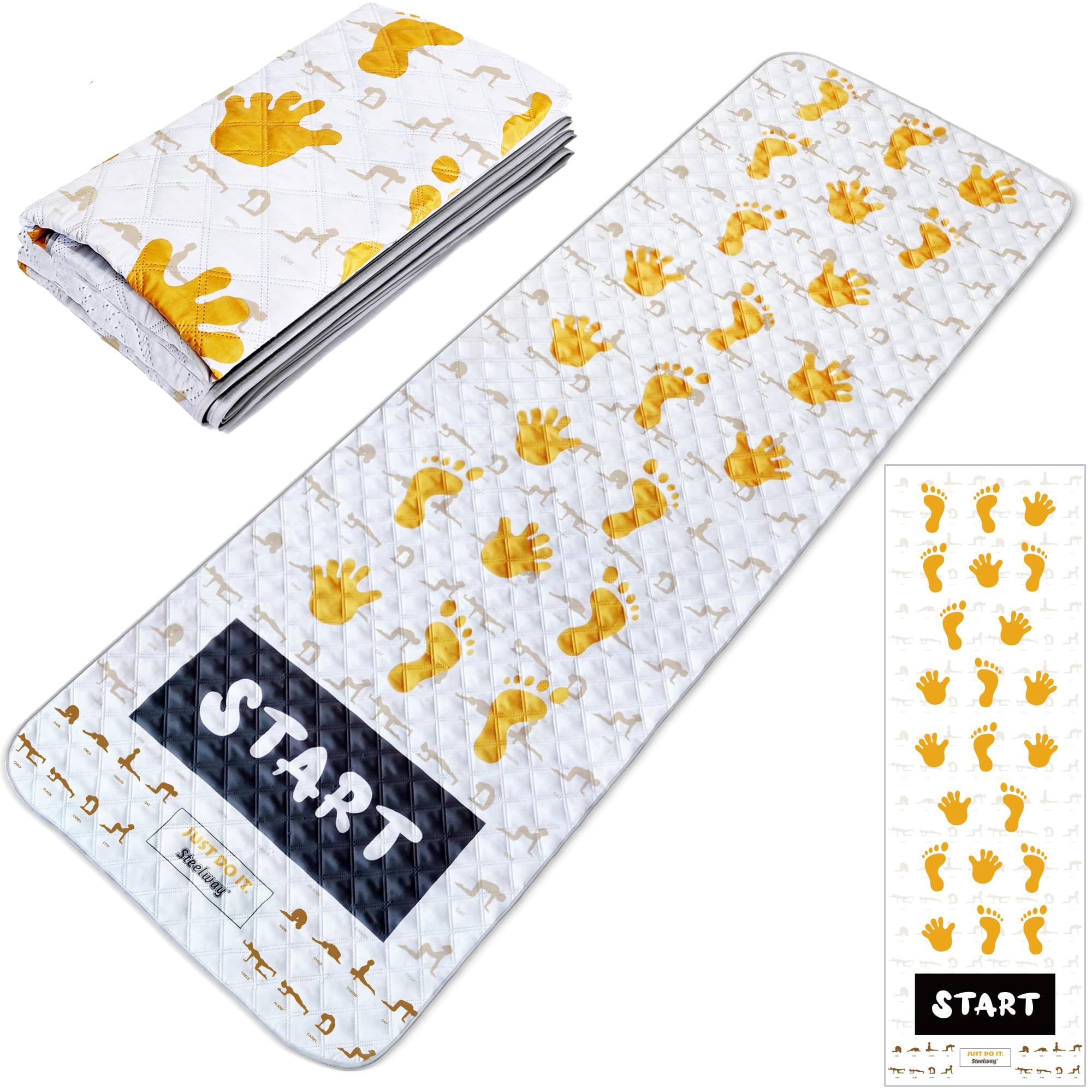 

Steelway 2024 Упражнения для рук и ног Портативный Складной Игровой Путешествия Йога Персонализированный Открытый Пикник Игра Поза йоги Тканевый Слой-подушка Очень длинный