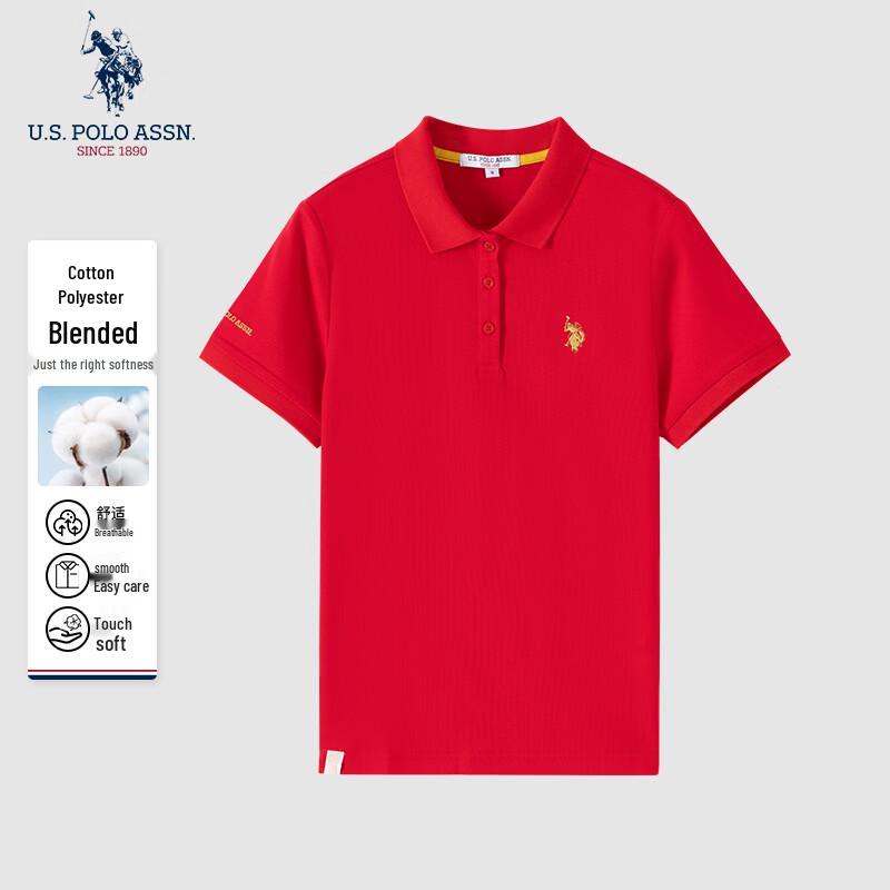 U.S. POLO ASSN. Women's Long Sleeve Polo Top