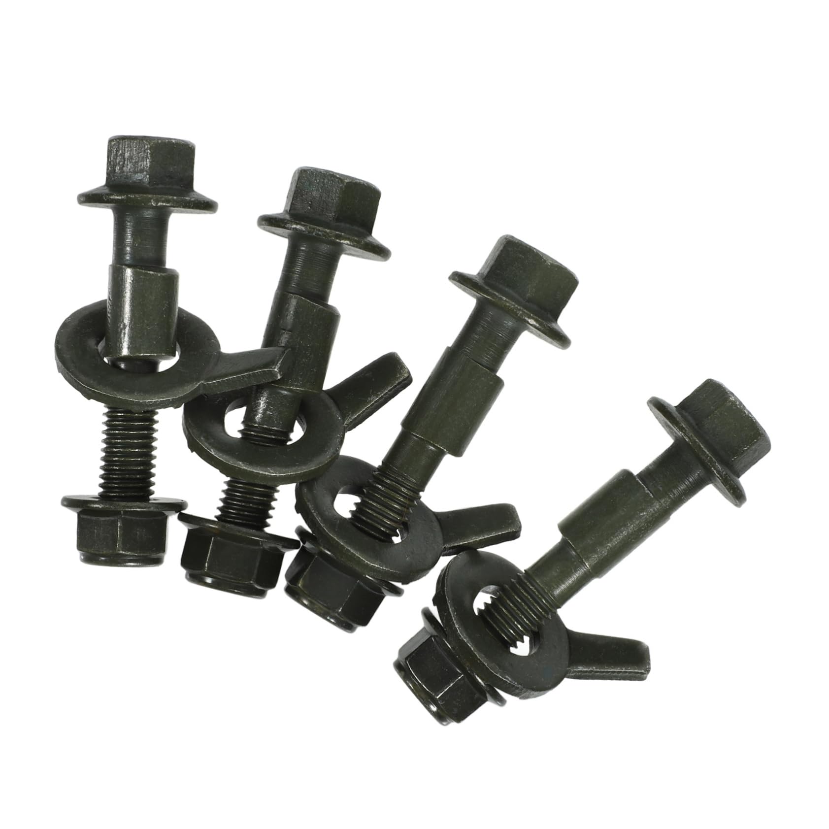 

ETHZZLE Комплект болтов развала 10.9 класс Болт развала Эксцентриковый кулачковый замок для выравнивания автомобиля 4 штуки