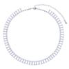 High Quality Iced Out Bling Sparking Clear Cubic Zirconia CZ Paved Star Starburst Charm Choker Necklace For Women