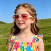 Unisex Retro Cat Eye Kids Sunglasses with Rhinestones - Trendy European & American Style