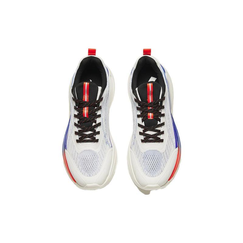 Anta Lingyun Wear resistant And Lightweight Low Top Running Shoes Men's White Blue Sneakers 912415532-2