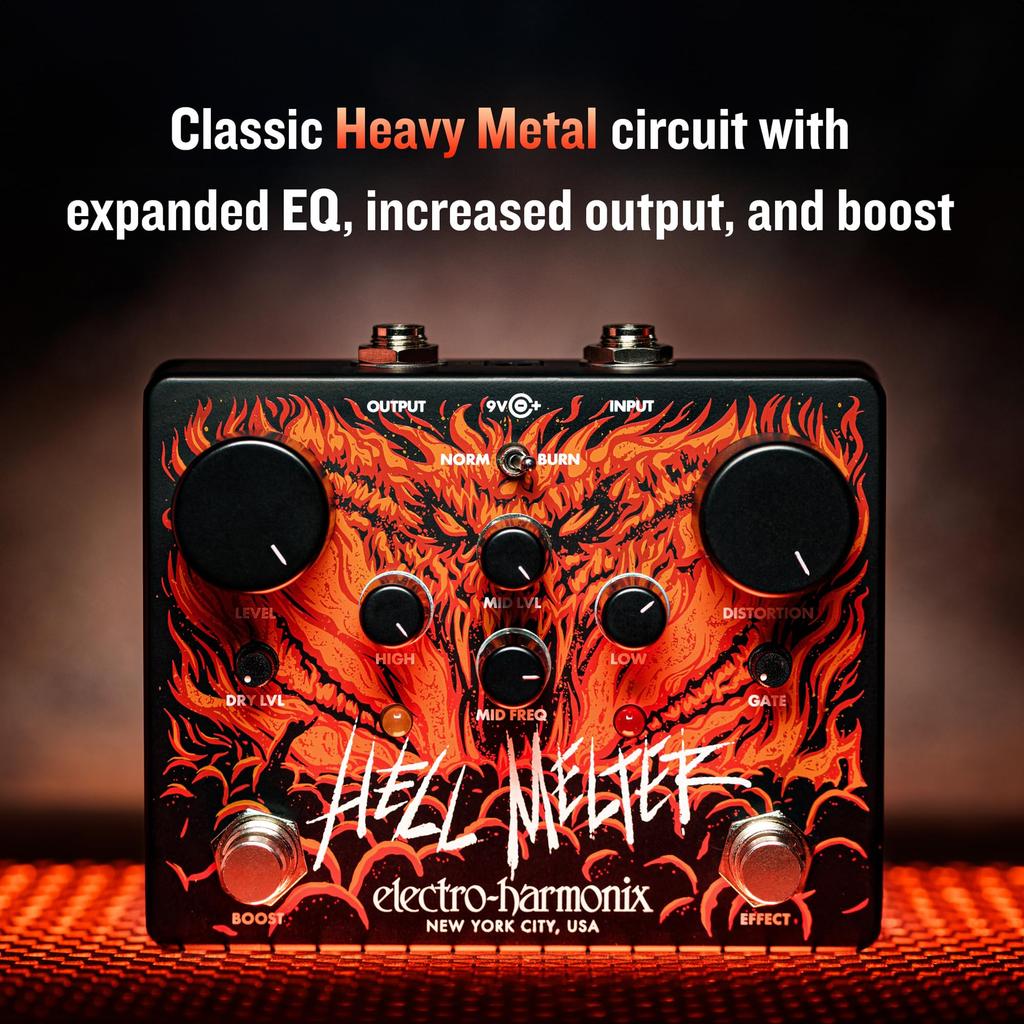 Hell Melter Advanced Metal Distortion Guitar Effect Pedal ELECTRO-HARMONIX