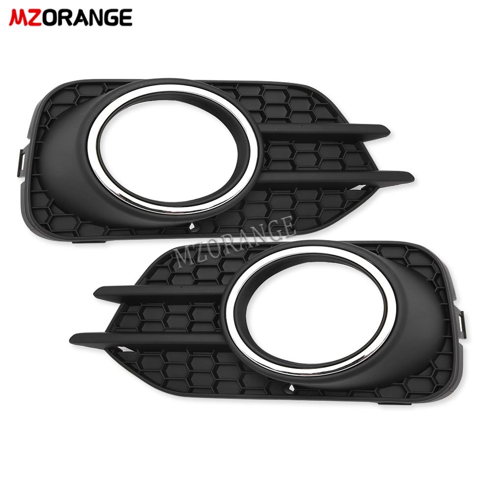 Fog Light Frame Cover for Volkswagen Tiguan 2012 2013-2018  for VW Front Fog Lamp Honeycomb Grille Front Bumper