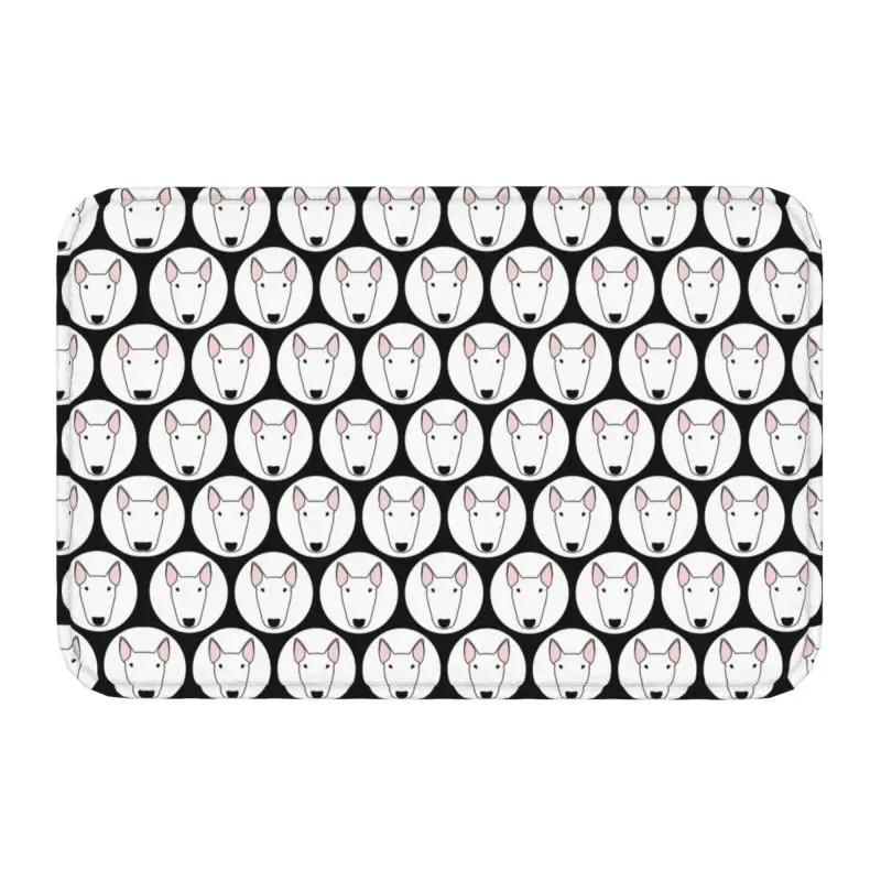 Staffordshire Bull Terrier Dog Door Floor Kitchen Bath Mats Outdoor EBT Cute Love Doormat Garage Entrance Rug Carpet Footpad