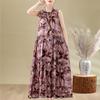 Elegant Woman Summer Dress Casual Loose Plus Size Sleeveless Long Dresses Female Clothing