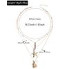 Niche Ocean Series Starfish Shell Conch Pendant Necklace Women's Summer Vacation Style Jewelry