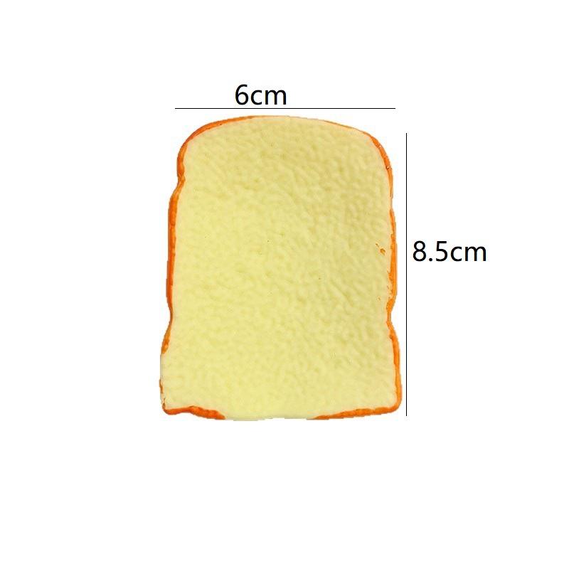 Crunch Toast Slow Rise Squeeze Round Blocks Crunchy Filled Anti Stress Hand Relax Gift Toy