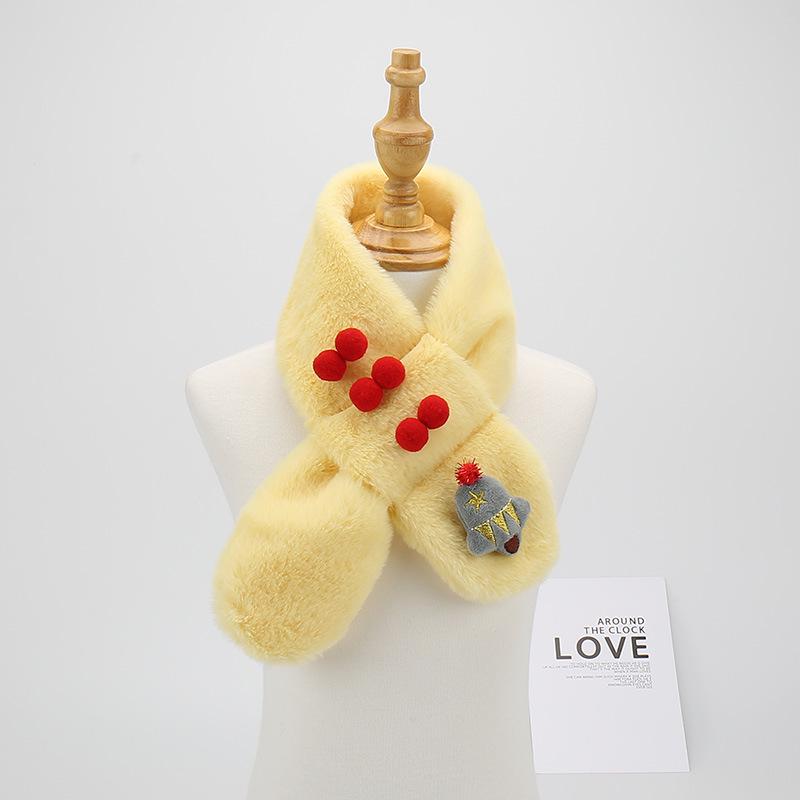 Kids' Cute Cartoon Scarf - Warm Winter Christmas Neck Warmer for Boys and Girls