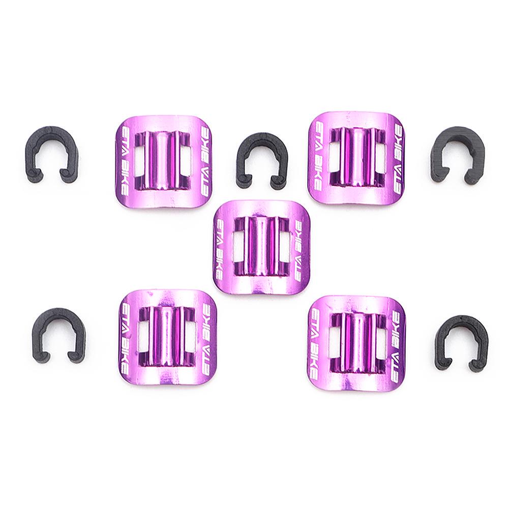 5PCS Bicycle Brake Wire Line Pipe Buckle Wire Tube Clamp Steel Fixed Ring Gear