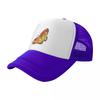 Yellow Pink Butterfly Baseball Cap Big Size Hat Golf Vintage Visor Man Womens