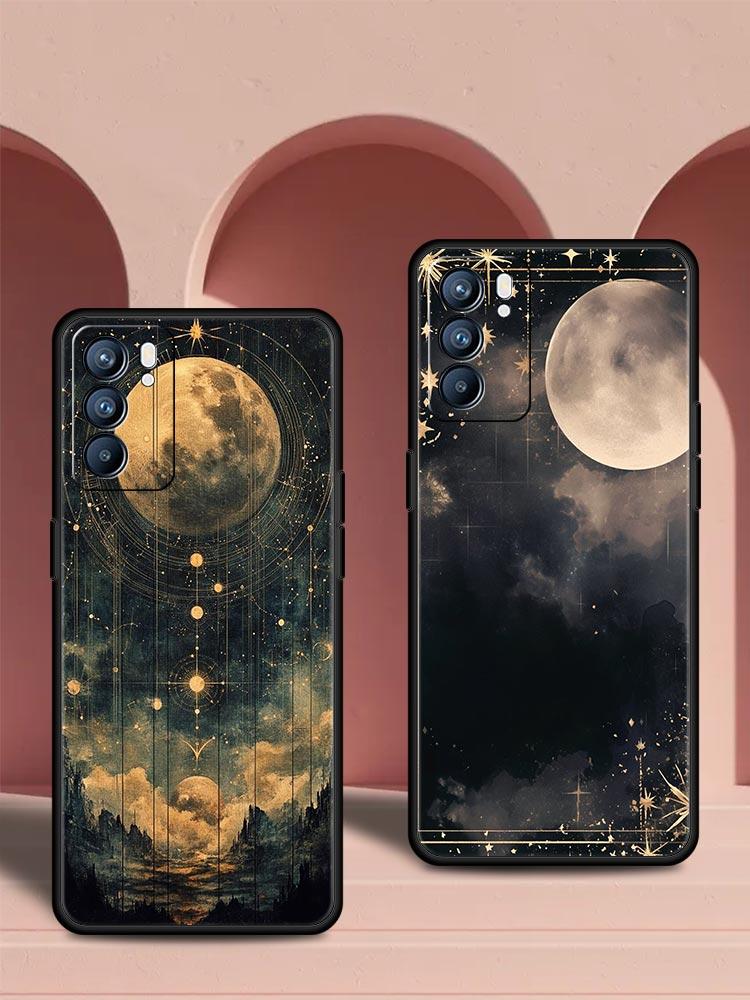 Fashion Starry Sky Stars Phone Case For Oppo Reno 13 12 11 10 7 F Find X5 X6 A98 A80 A79 A78 A57 A54 A31 A17 Pro Soft TPU Cover