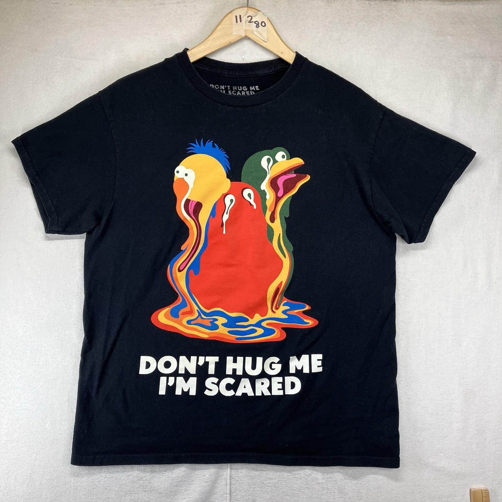 Don t Hug Me I m Scared Funny Cartoon Show Meme Joke Gifts Men s Medium T-Shirt 2XL