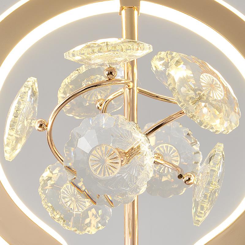 Nordic Crystal Bedside Pendant Lamp - Creative and Simple Lighting for Bedroom, Bar, Study, or Restaurant.