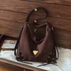 Retro Casual Large-capacity Tote Bag Women's New Autumn and Winter Casual Commuting Shoulder Bag Backpack