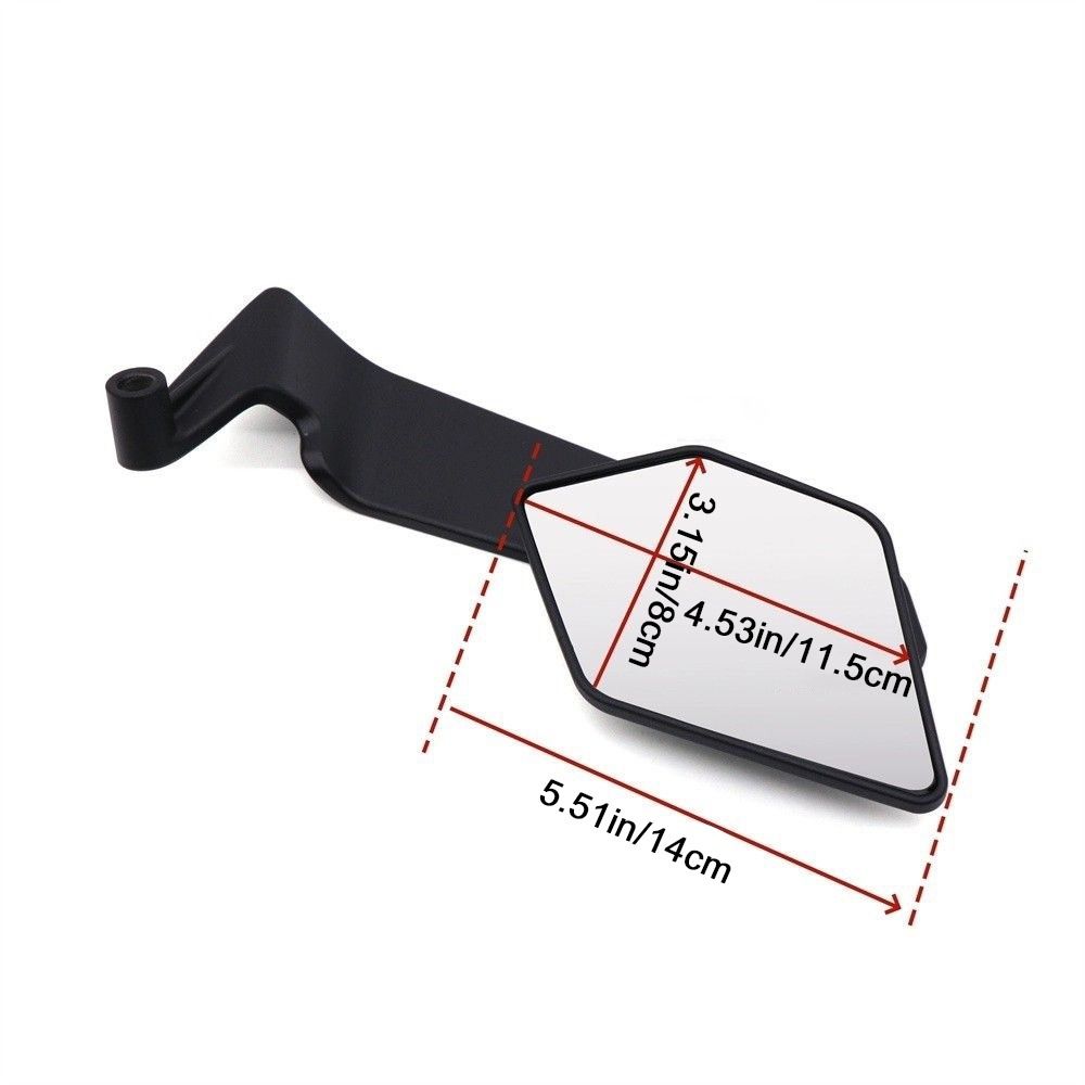Reversible Stealth Winglets Mirror Aluminum Zinc Zinc Alloy Rearview Mirror  Motorcycle Modification