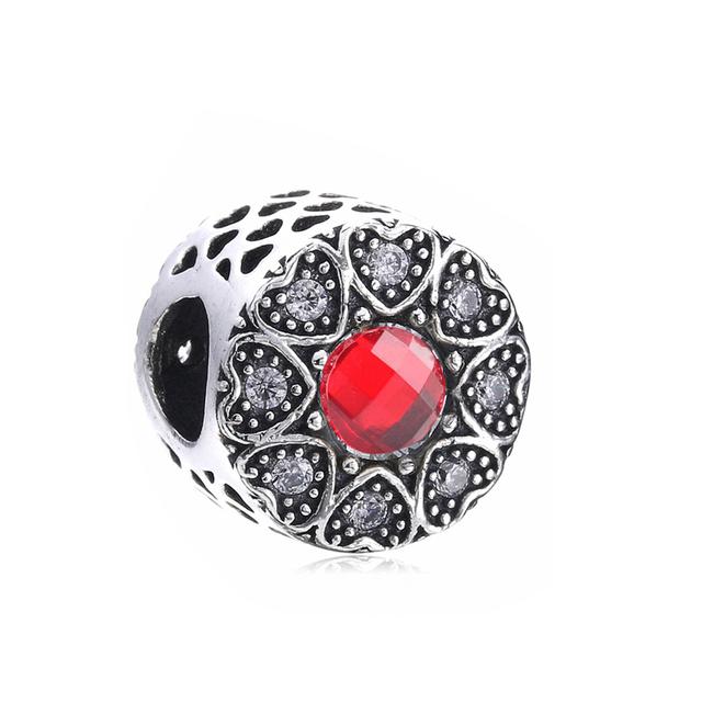2pcs Colorful Crystal Charm Beads Fit Original Brand Charms Bracelets Necklaces Silver Color Women 'S Bracelet Diy Jewelry Making