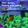 Holdbar fisketankmater Akvarium Fiskefôringsring Gjennomsiktig Flytende Fiksert Fiskemater Fôringsring Fôringsesofagus