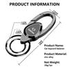 Luxury Car Logo Keyring Anti-Lost Keychain Emblem Key Ring For SsangYong Musso Rexton Torres Kyron Actyon Tivoli Rodius Chairman