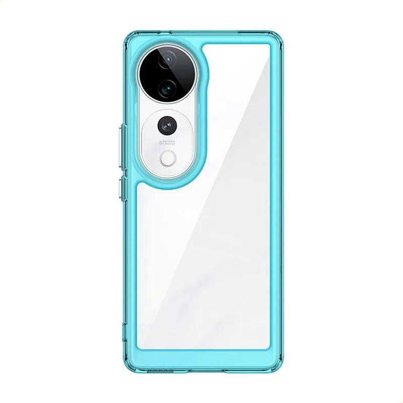 Phone Case For Phone Case For Vivo V40 5g,Clear Transparent Phone Case Cover For Vivo V40 5g