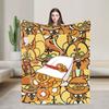 Chikn Nuggit Cartoon Anime  Warm Soft Blanket  Decorative Plush Throw Blanket Novelty Bedroom Flannel Bedspread Sofa Bed Cover