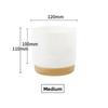 Automatic Water-Absorbing Lazy Ceramic-Like Plastic Flower Pot Round Double-Layer Succulent Green Radish Green Plant Special Pot