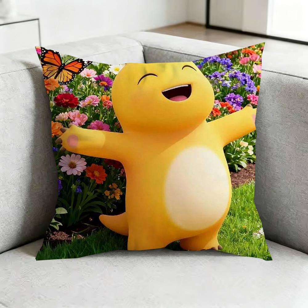 Cute CCartoon NNailoongG Square DoubleSided printed Pillow Case Bedroom Bedside Pillow Sofa Cushion Cover Gift
