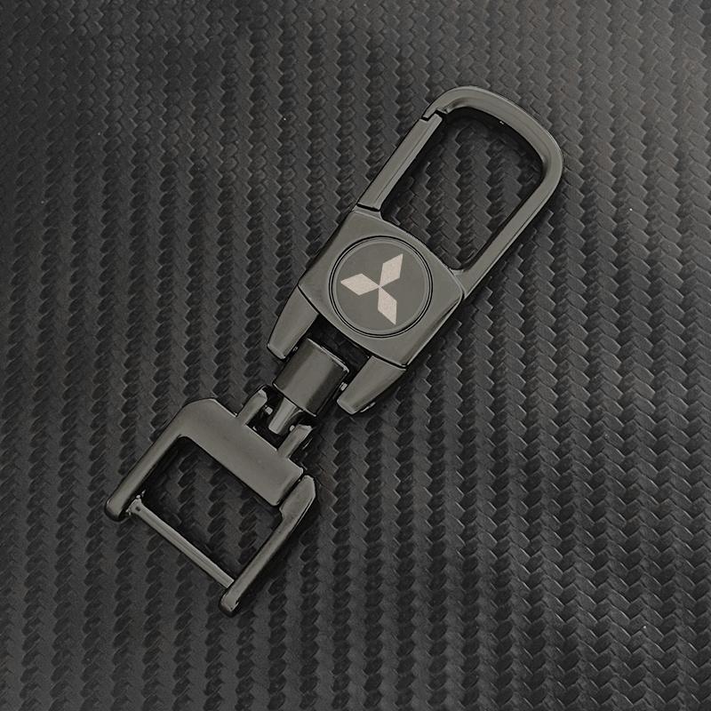 

Car Keychain Gift Key Rings Keyring For Mitsubishi Outlander Lancer ASX Pajero L200 Colt Xpander Grandis Mirage Auto Accessories