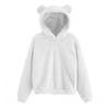 Autumn and winter new fluffy rabbit ears hooded warm sweater sweater