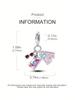 Charms Plata Travel Suitcaseair Balloon Bead Copper Plated Fit Charms Copper Original Bracelet For Jewelry Making Diy Charm