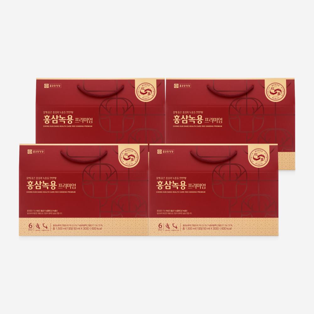 Premium Red Ginseng and Deer Antler Velvet 4 Boxes (120-day supply)
