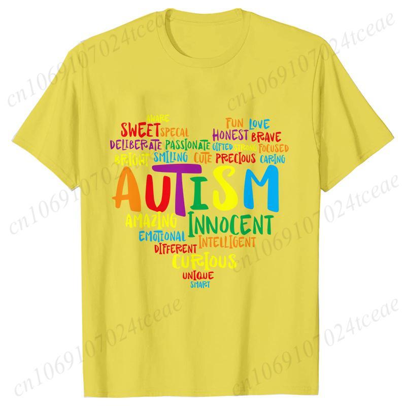 Damenbekleidung Live Love Accept Autismus-Bewusstseins-T-Shirts für Frauen Bewusstseinsmonat Grafik Y2k Oberteile Autismus Sommer-T-Shirts