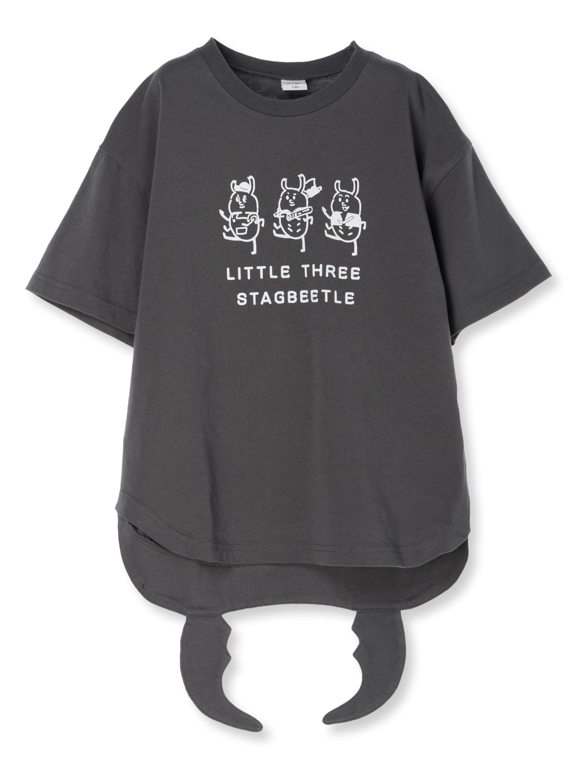 

Nicofurato Short Sleeve Stag Beetle T-Shirt, Charcoal Gray, Size 100, Kids Size 240146