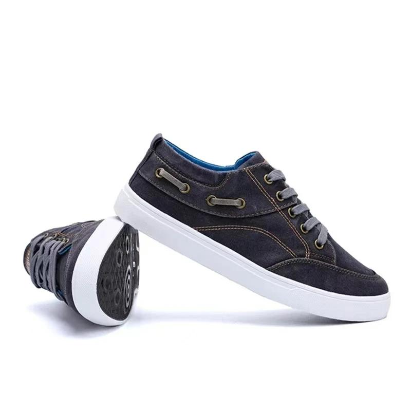 Fashion Men's Canvas Shoe Denim Mens Casual Shoes Sports Non-slip Flat Man Spring Summer Walking Vulcanized Sneakers Zapatos Para Hombre