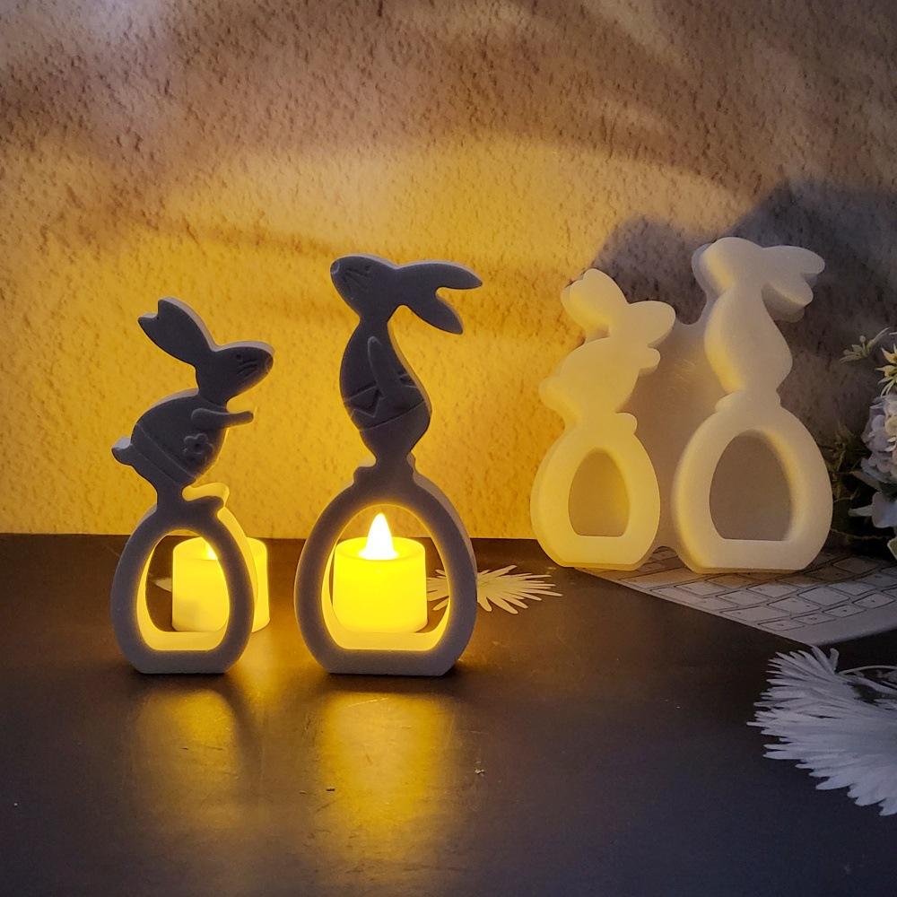 Silicone Festival Ornament Mold DIY Resin Making Mold 3D Casting Mould for Easter Home Decoration