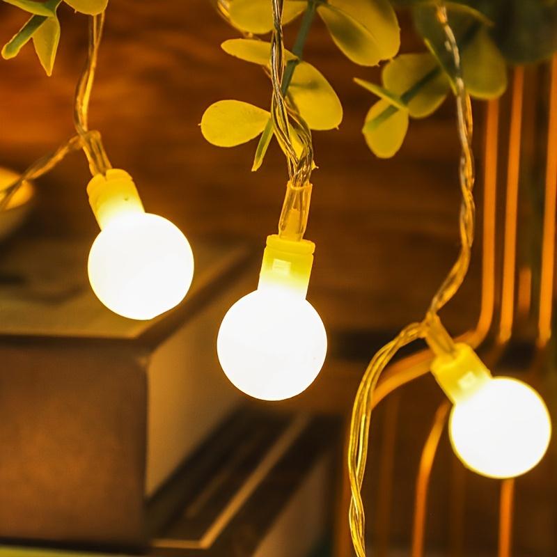 1pc Outdoor Camping String Lights, LED Ball String Lights, Battery Box, Tent Canopy Wedding Decoration