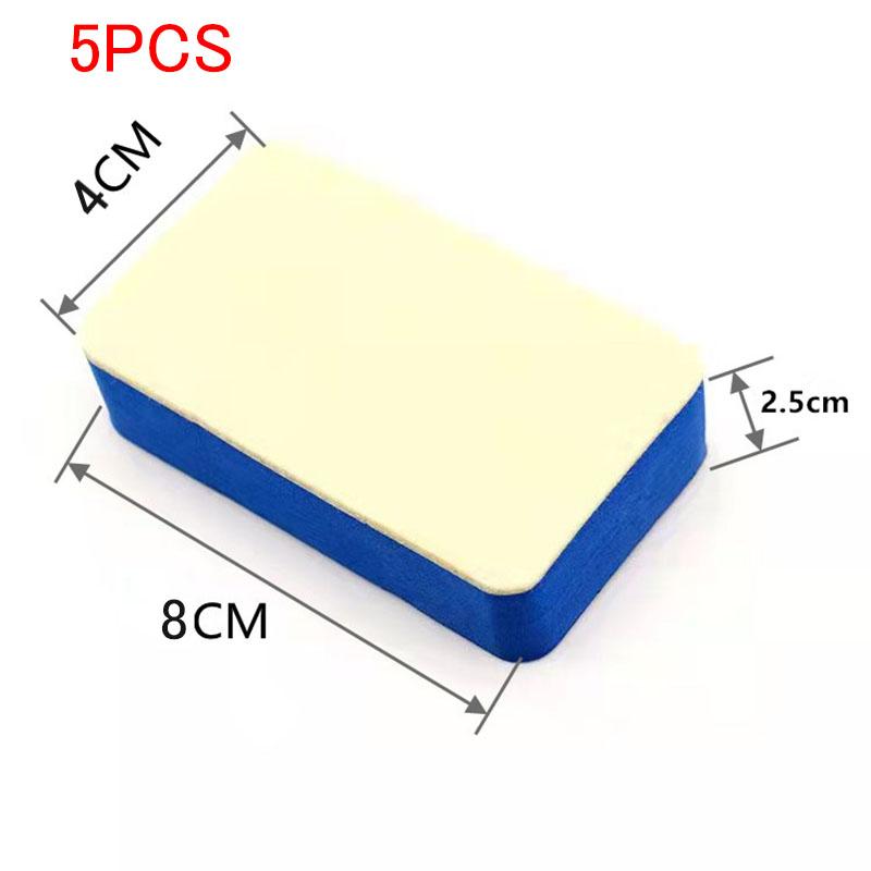 Car Cleaning Sponge Car Glass Oil Film Cleaning Wipe Wax Polish Pad Degreasing Film Shellac Cleaning Wool Felt Tools Accessories