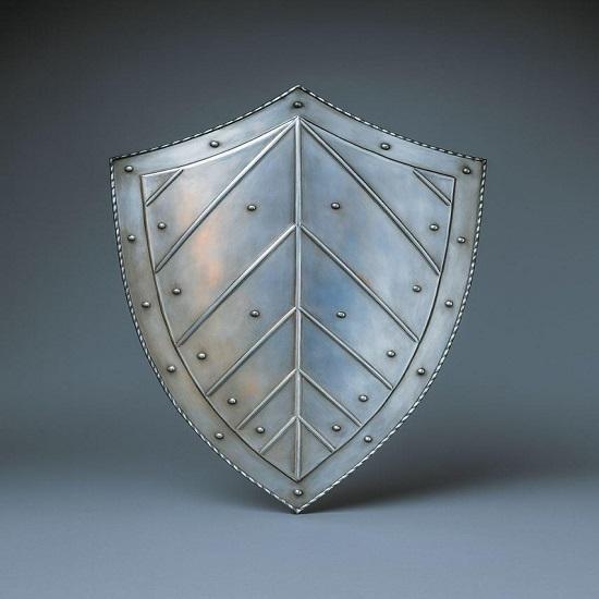 

Medieval Steel Templar Knight Shield Gothic Crusader Armor Shield Wall Decor Cosplay Prop