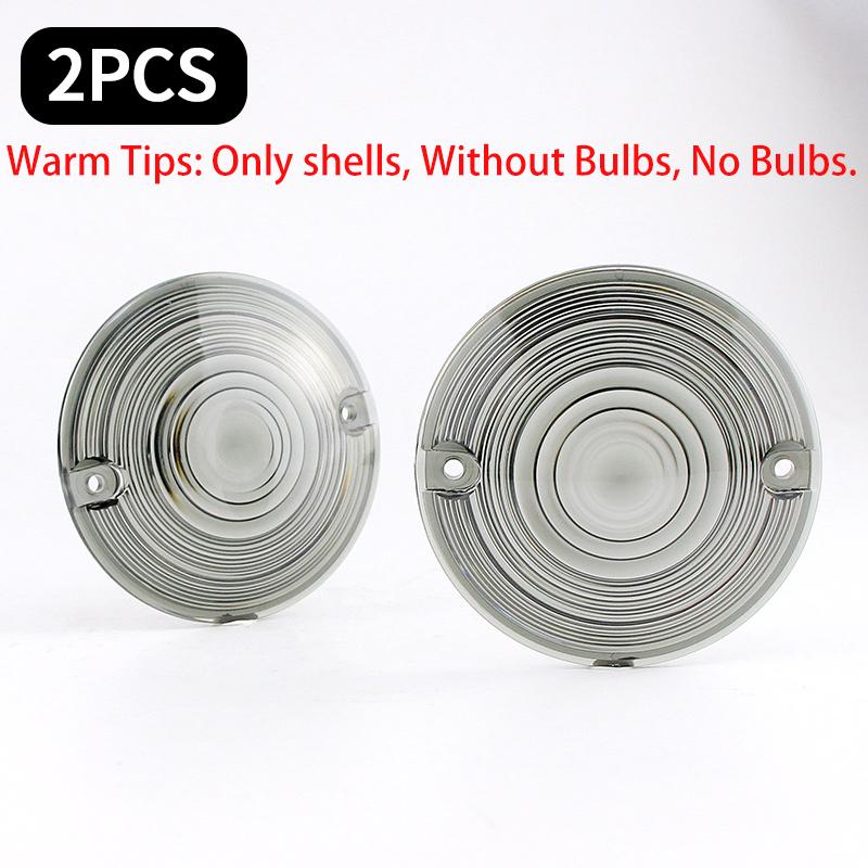 

2PCS For Harley Touring Models 1986-2026 Motorcycle Turn Signal Light Lens Front Lamp Covers For Electra Road King Tour Glide