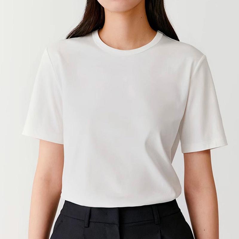 

Yu Yue MUJTM Unisex 220g Combed Cotton White Crew Neck T-Shirt L білий