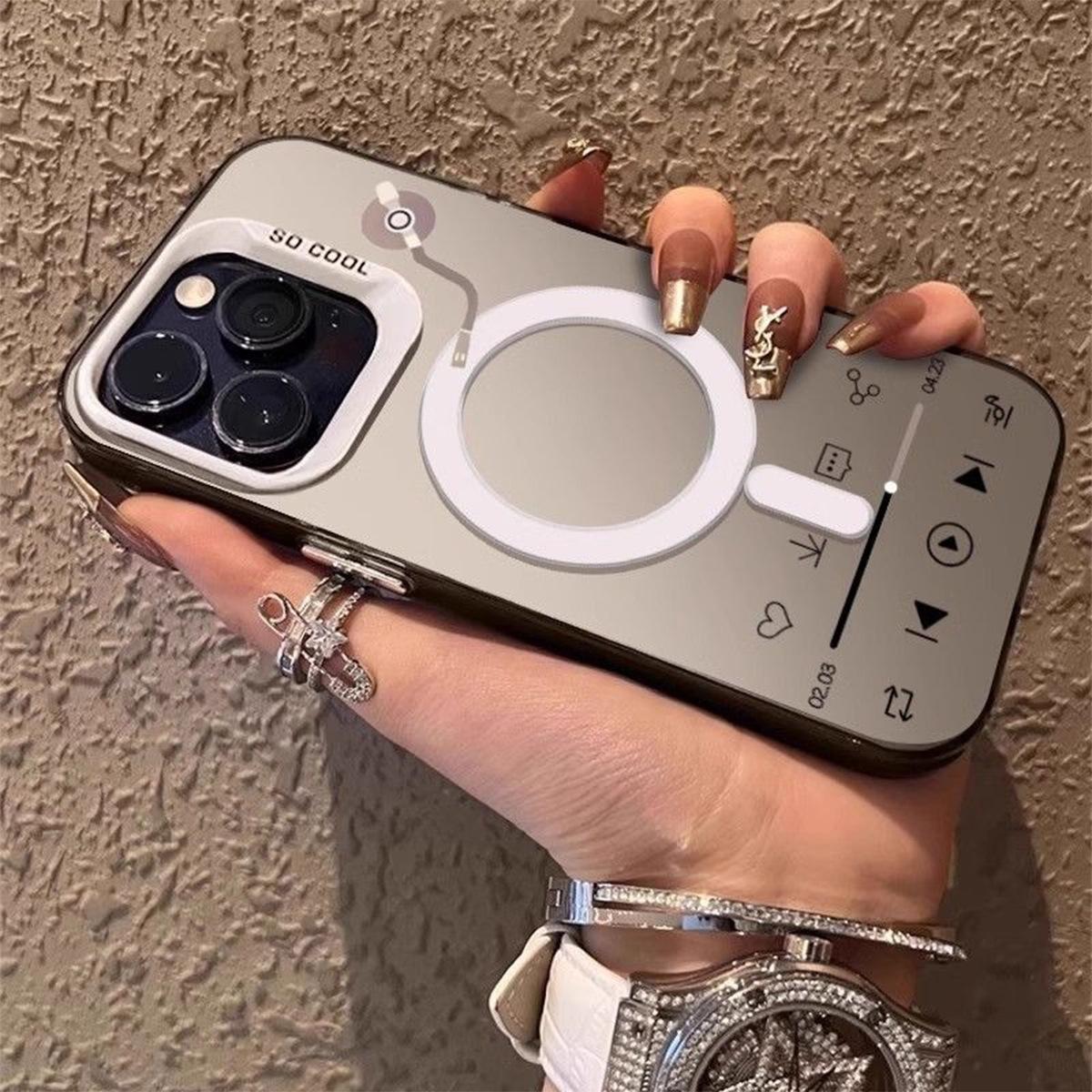 

Magnetic Imd Mobile Phone Case for Apple 12 Silicone for Apple Mobile Phone Protective Case Huaqiangbeiqiang Magnetic Mobile Phone Case For iPhone 17PROMAX