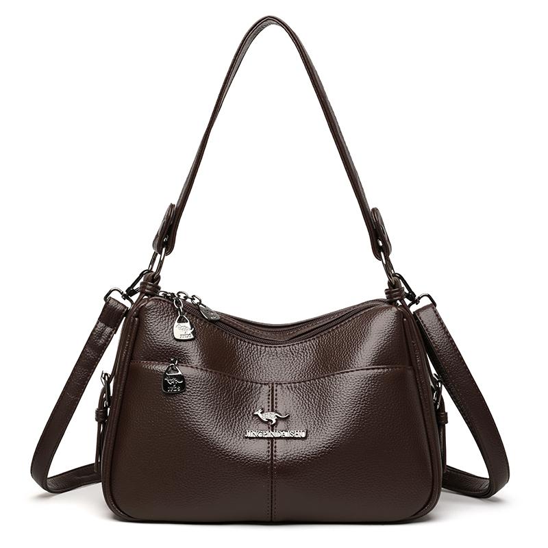 Ladies Soft PU Hobo Bag Adjustable Strap Casual Versatile Crossbody Shoulder Purse Handbag