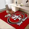 Custom Name San Francisco 49ers Printed Carpet, for Office Chair Living Room Bedroom Kitchen Room Decor Gifts.
