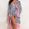 2024 European & American Three-Piece Swimsuit Set: Long Sleeve Sunscreen Cover-up Bikini for Women.