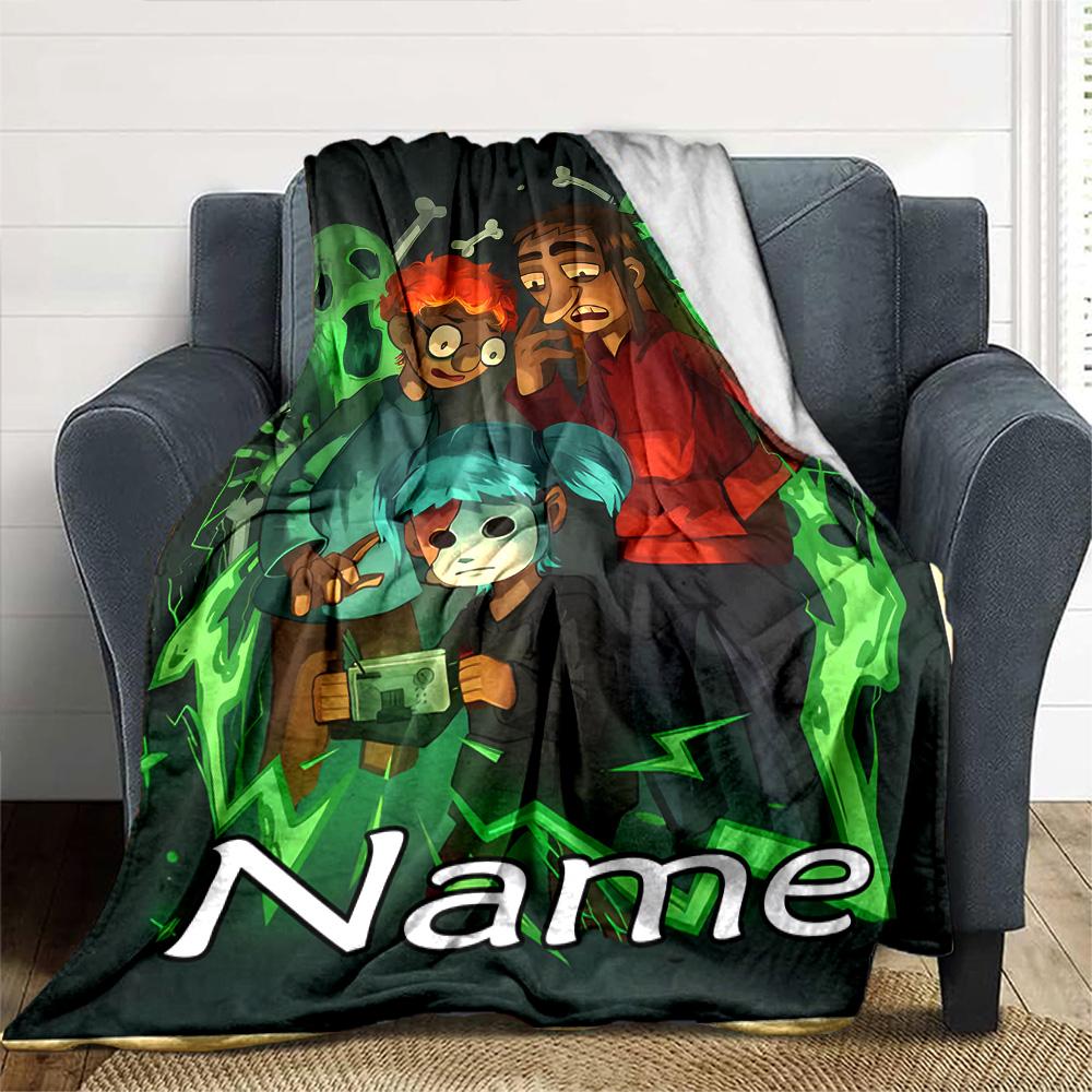 Customiz Name Personality Sally Face Blanket Soft &Warm Sofa Office Bed Travel Lunch Break Blanket, Gift Suitable All Seasons