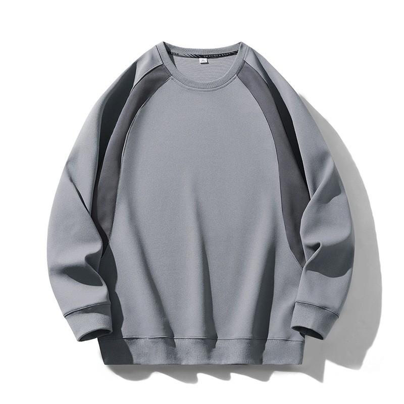 Mens Long Sleeve T Shirt Casual Trendy Round Neck Loose Fit Inner Top